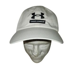 Under Armour White Baseball Cap Men's Adjustable Strap Logo Embroidered